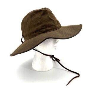 Dorfman Pacific Bucket Hat Size Medium Brown Bendable Indie Jones Style